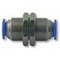 Racor recto doble pasamuros Ø6 mm
